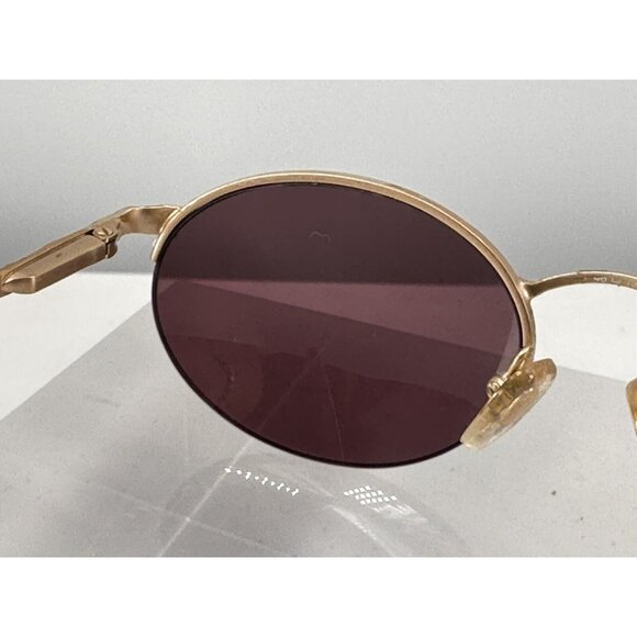 Laura Ashley Vintage Samantha Gold Tone Oval Eyeglasses 50-19-135 (M) - Picture 11 of 14